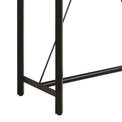 vidaXL Bar Table 110x55x107 cm Solid Wood Mango and Iron 6
