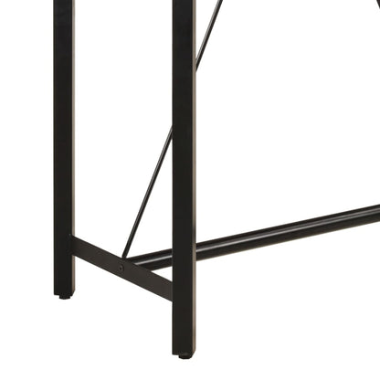 vidaXL Bar Table 150x70x107 cm Solid Wood Mango and Iron 6