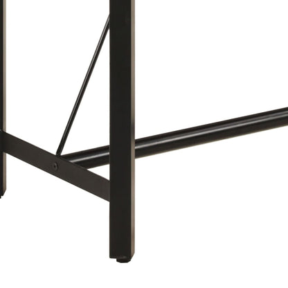 vidaXL Bar Table 180x70x107 cm Solid Wood Mango and Iron 6