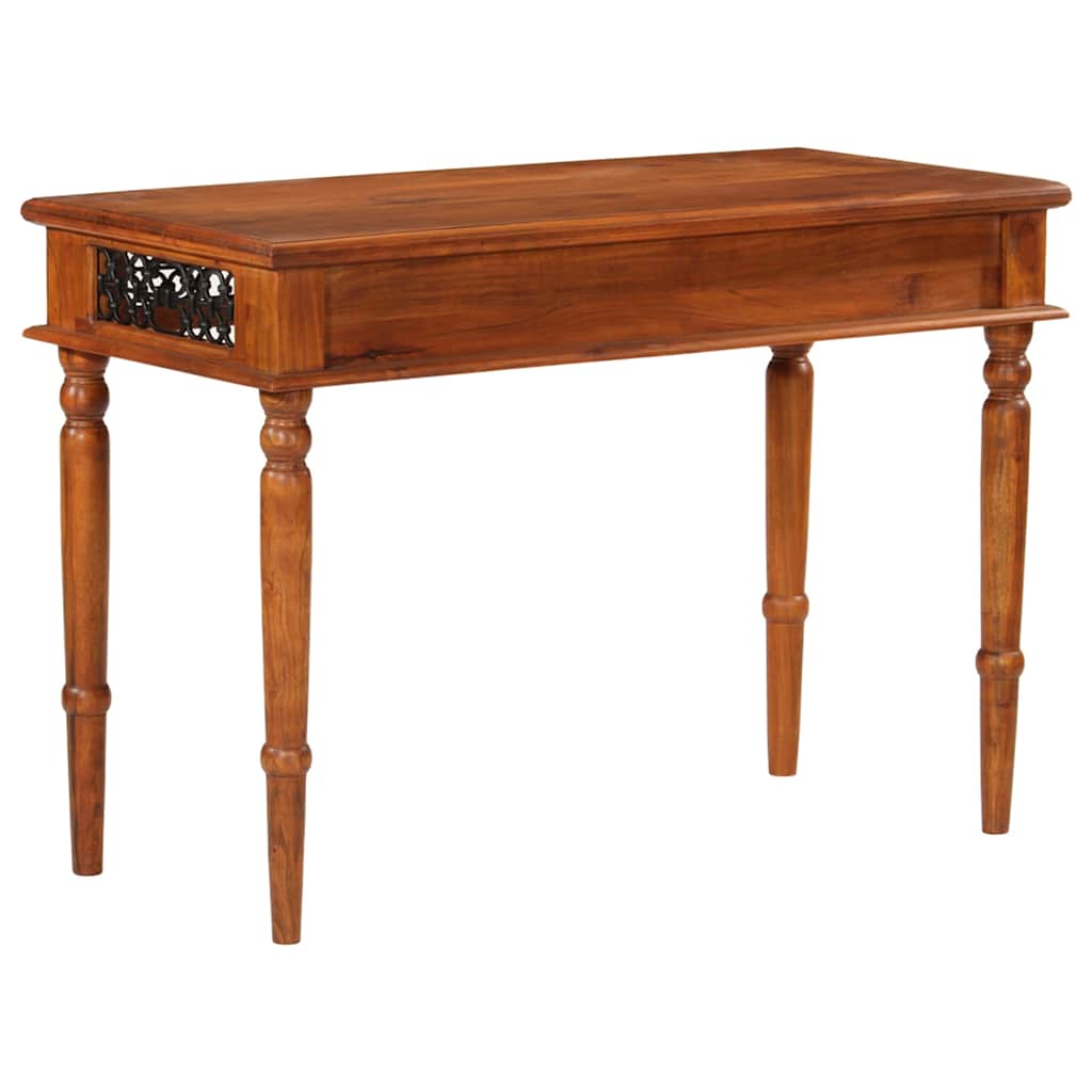 vidaXL Desk with Drawer 110x50x76 cm Solid Wood Acacia 5