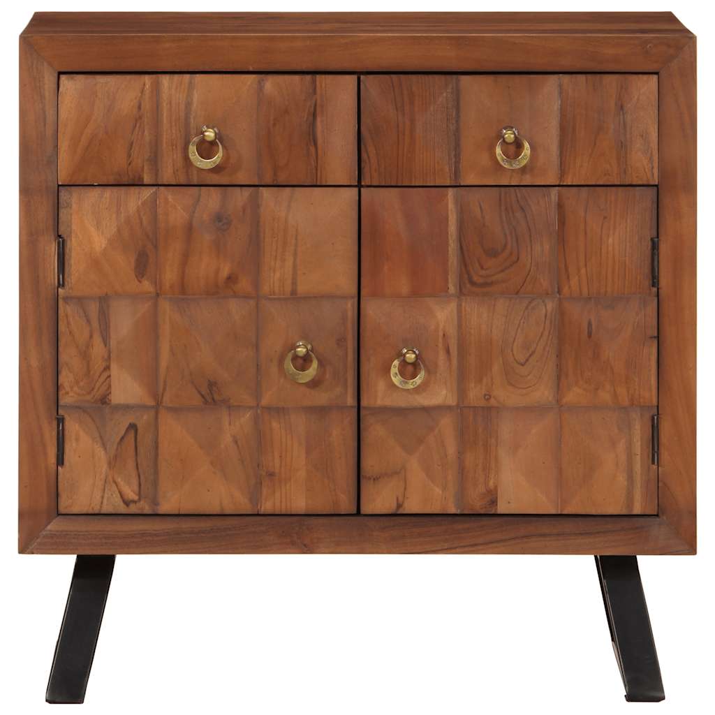 vidaXL Drawer Cabinet Honey Brown 70x35x70 cm Solid Wood Acacia 3