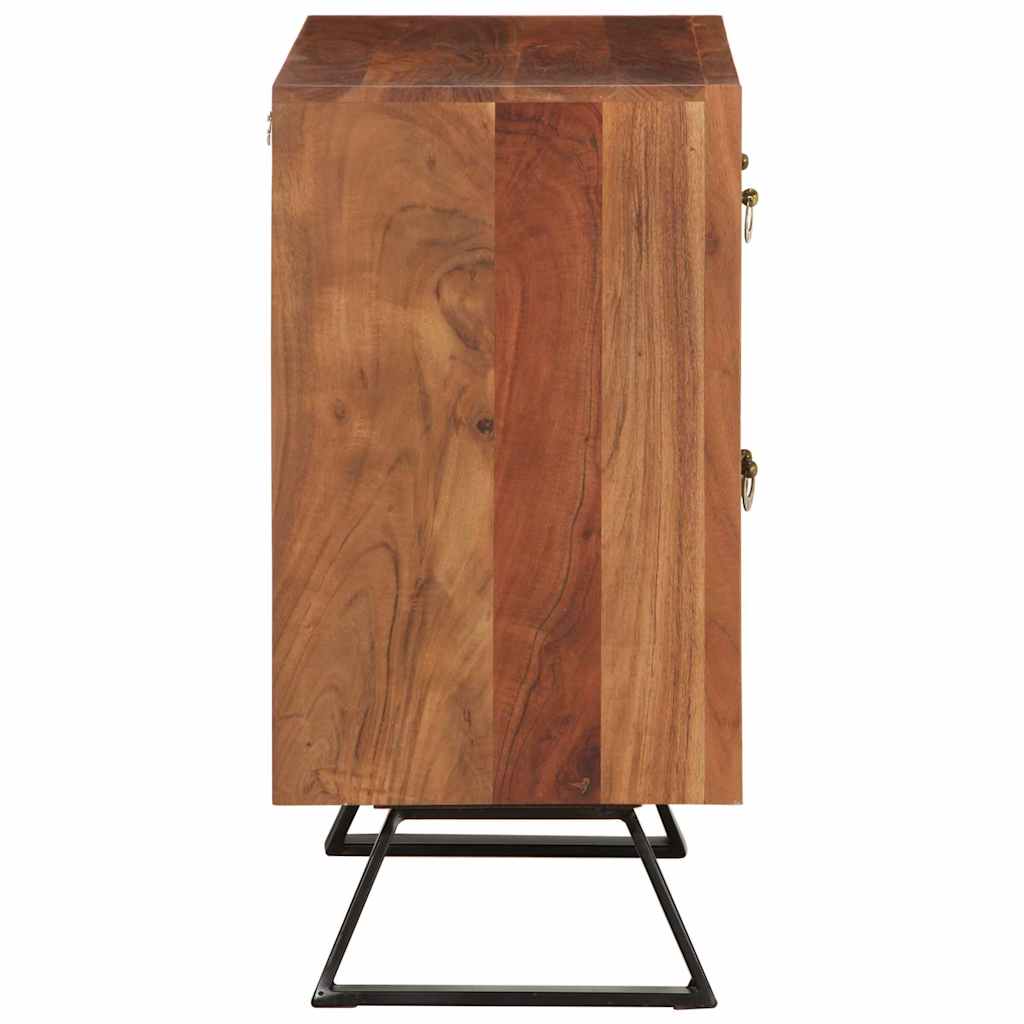 vidaXL Drawer Cabinet Honey Brown 70x35x70 cm Solid Wood Acacia 4
