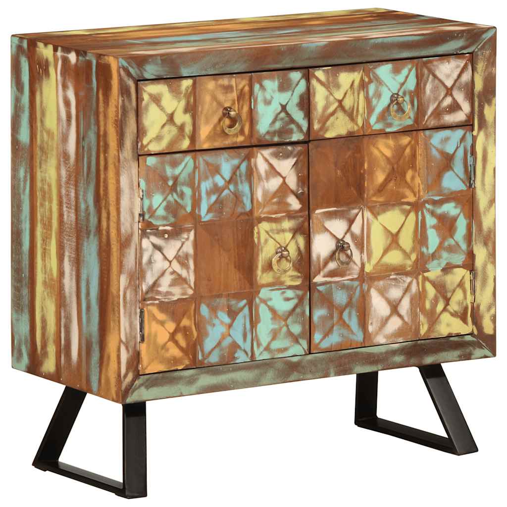 vidaXL Drawer Cabinet Multicolour 70x35x70 cm Solid Wood Reclaimed 1