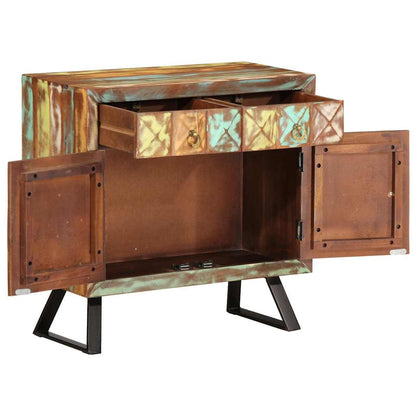 vidaXL Drawer Cabinet Multicolour 70x35x70 cm Solid Wood Reclaimed 2