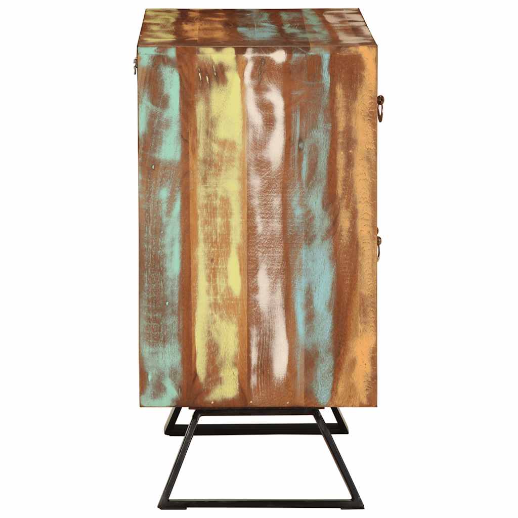 vidaXL Drawer Cabinet Multicolour 70x35x70 cm Solid Wood Reclaimed 4