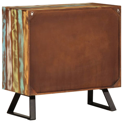 vidaXL Drawer Cabinet Multicolour 70x35x70 cm Solid Wood Reclaimed 5