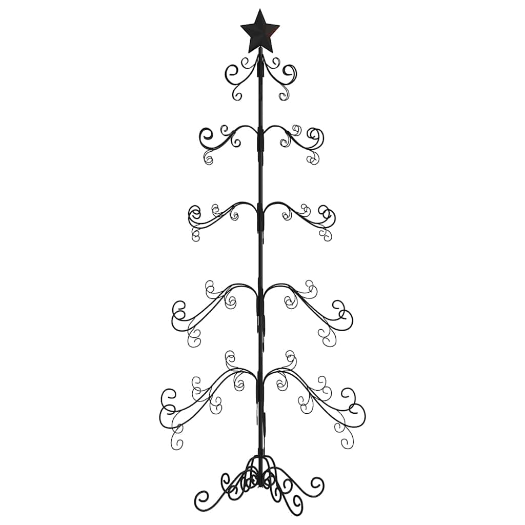 Metal Christmas Tree KUOPIO Steel Black 150 cm