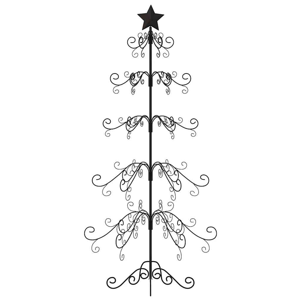 Metal Christmas Tree KUOPIO Steel Black 150 cm