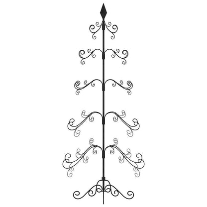 Metal Christmas Tree KUOPIO Steel Black 150 cm