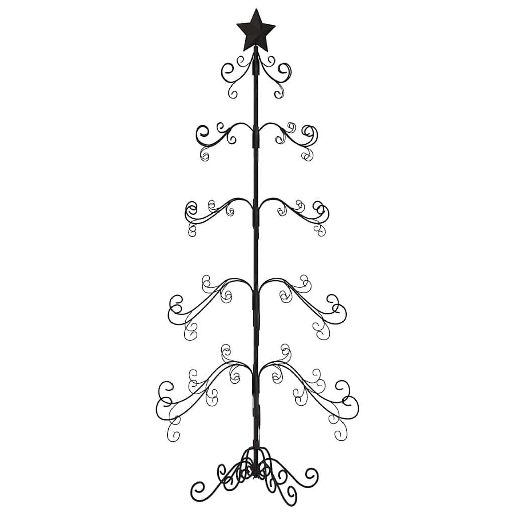 Metal Christmas Tree KUOPIO Steel Black 150 cm