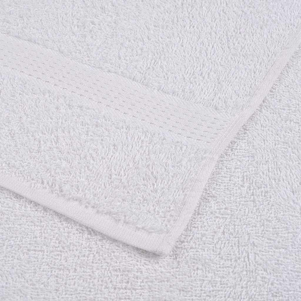 vidaXL Towels "FROGN" 25 pcs White 100x200 cm 360 gsm 6