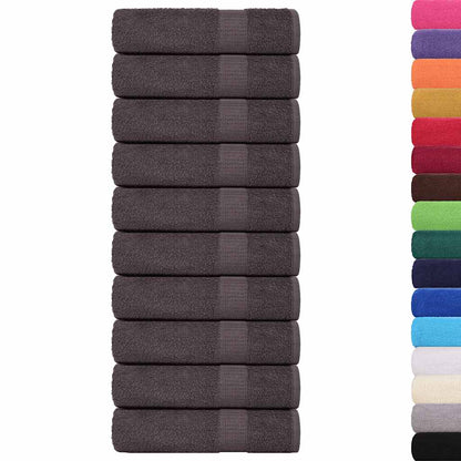Bath Towels "FROGN" 100x150 cm 360 gsm 10 pcs Anthracite