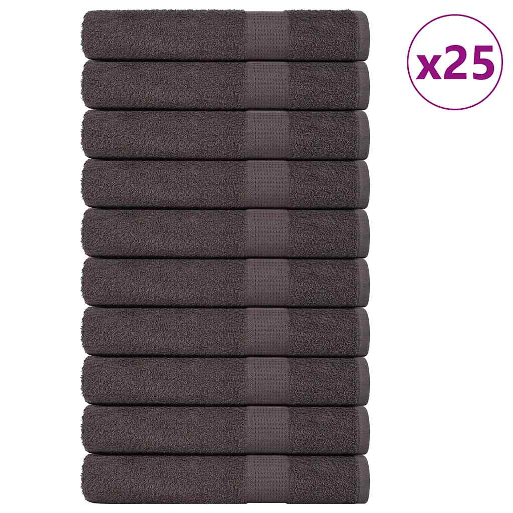 vidaXL Towels "FROGN" 25 pcs Anthracite 100x200 cm 360 gsm 2