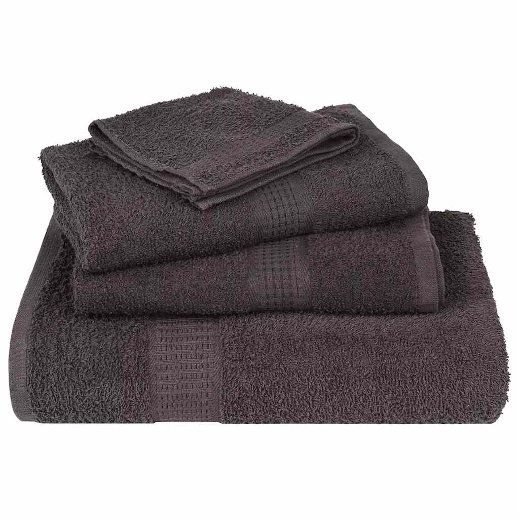 vidaXL Towels "FROGN" 25 pcs Anthracite 100x200 cm 360 gsm 4