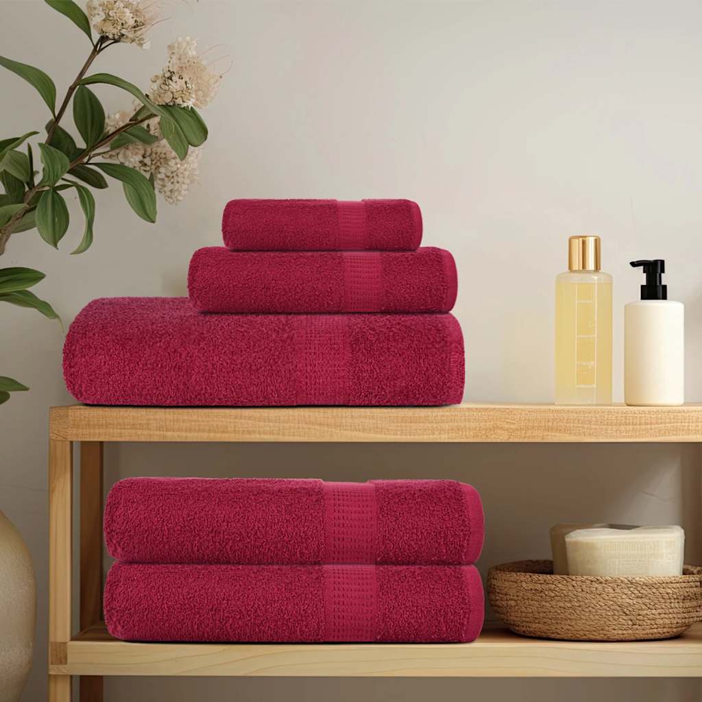 Hand Towels "FROGN" 50x100 cm 360 gsm 10 pcs Bordeaux