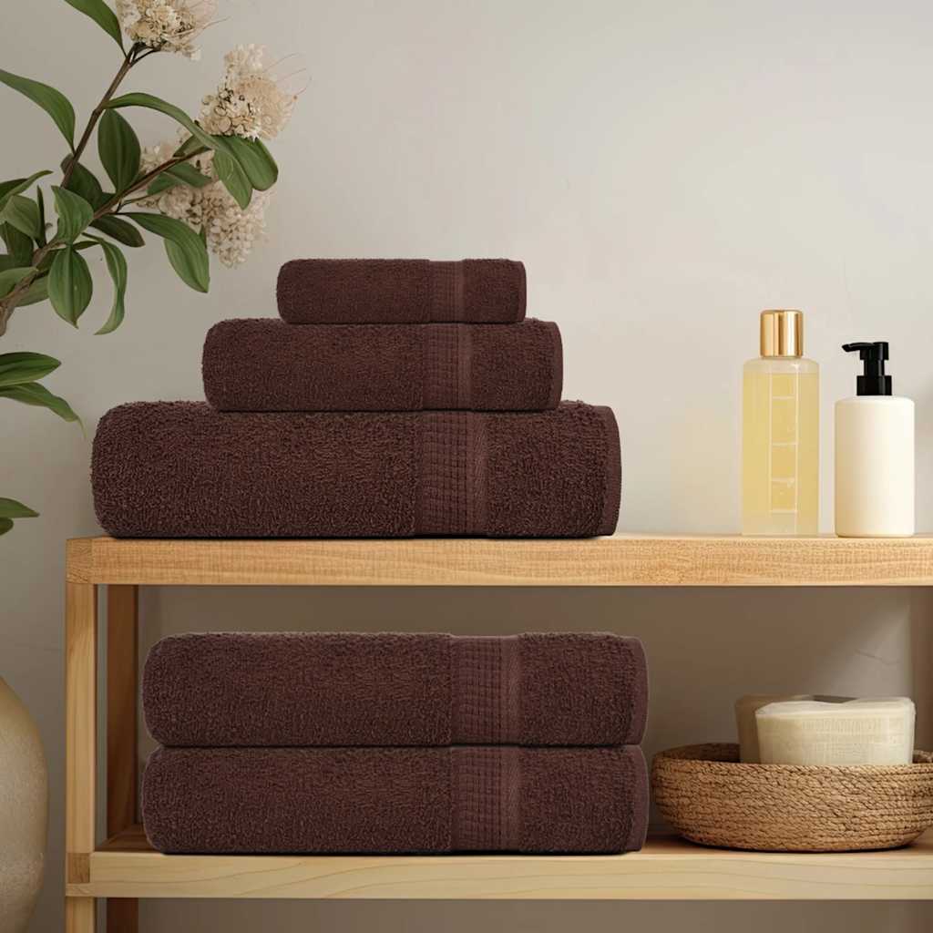 Bath Towels "FROGN" 100x150 cm 360 gsm 10 pcs Brown