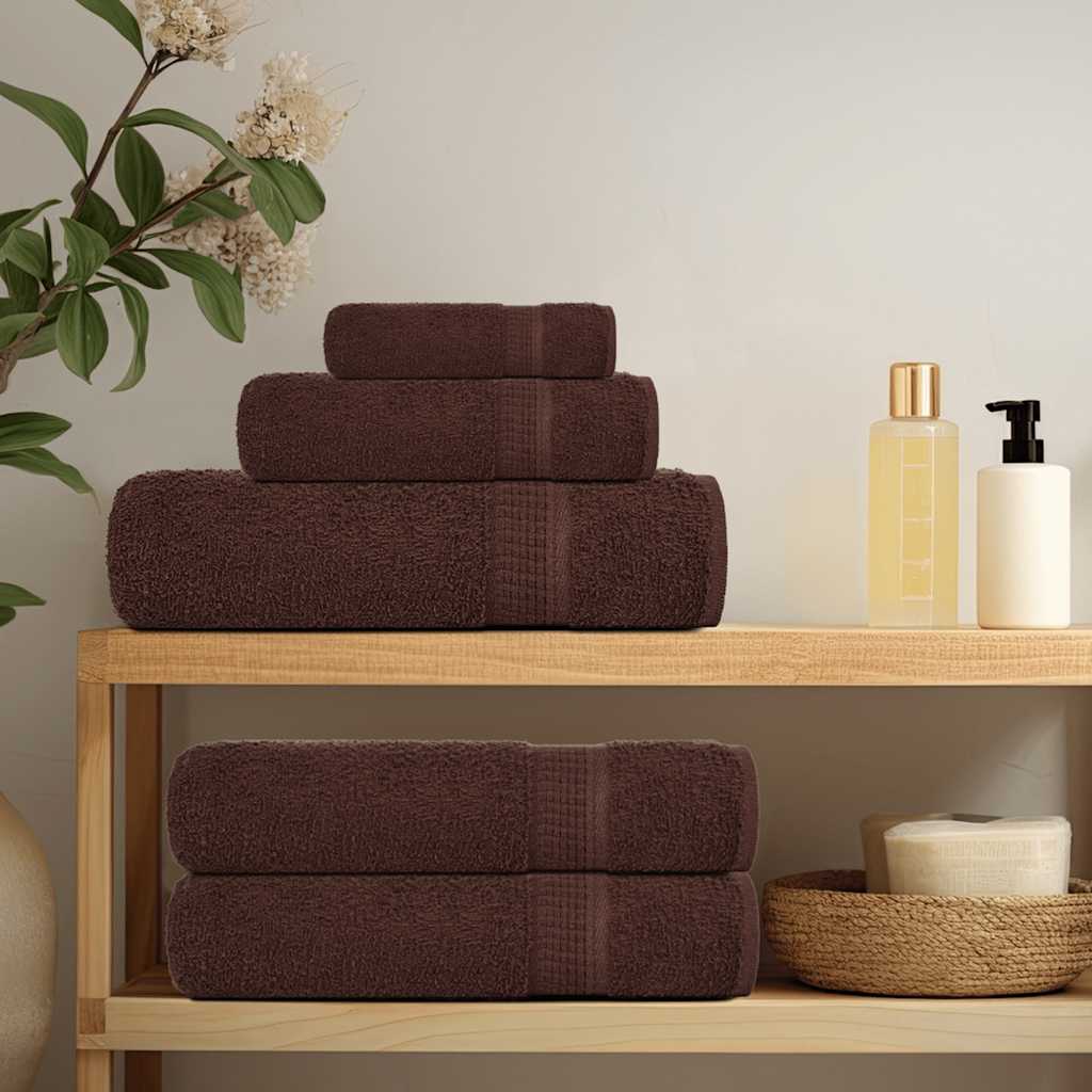 Sauna Towels "FROGN" 80x200 cm 360 gsm 4 pcs Brown