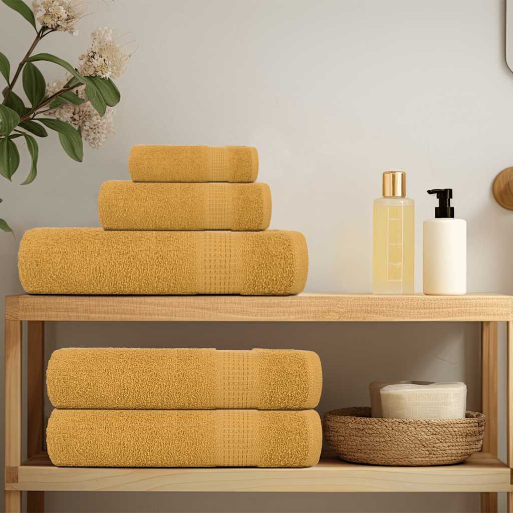 Sauna Towels "FROGN" 80x200 cm 360 gsm 4 pcs Gold