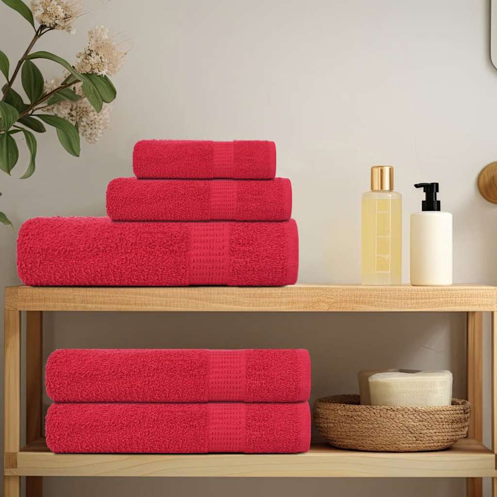Sauna Towels "FROGN" 80x200 cm 360 gsm 4 pcs Red