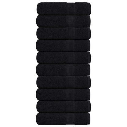 Hand Towels "FROGN" 50x100 cm 360 gsm 10 pcs Black