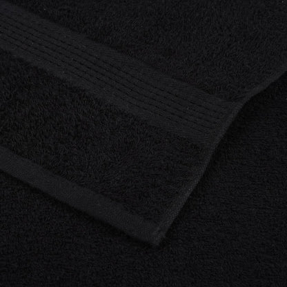 Hand Towels "FROGN" 50x100 cm 360 gsm 10 pcs Black