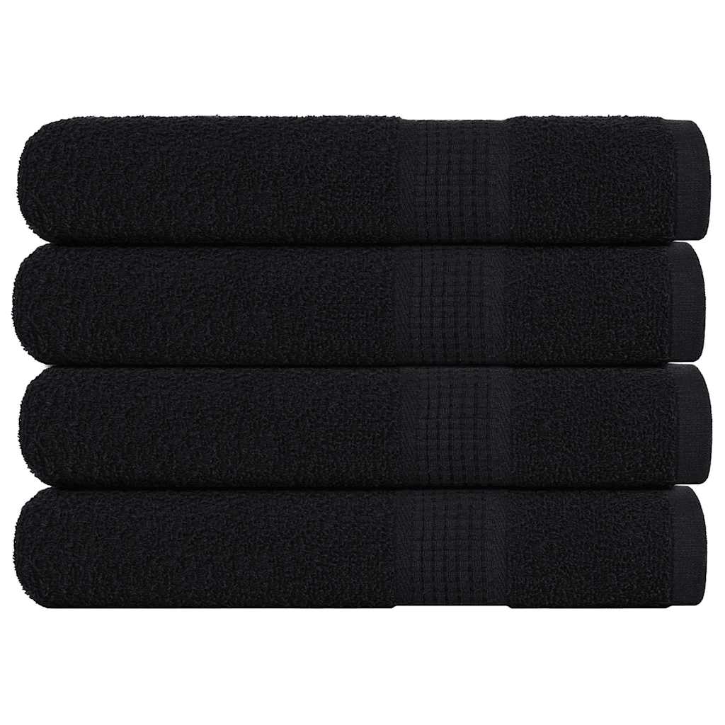 Sauna Towels "FROGN" 80x200 cm 360 gsm 4 pcs Black