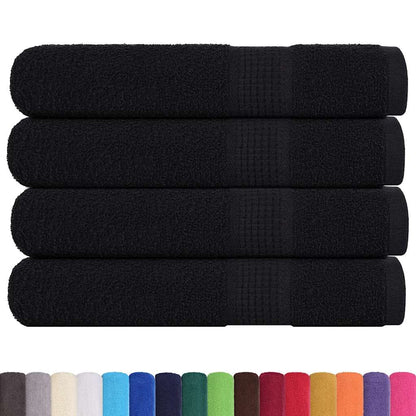 Sauna Towels "FROGN" 80x200 cm 360 gsm 4 pcs Black