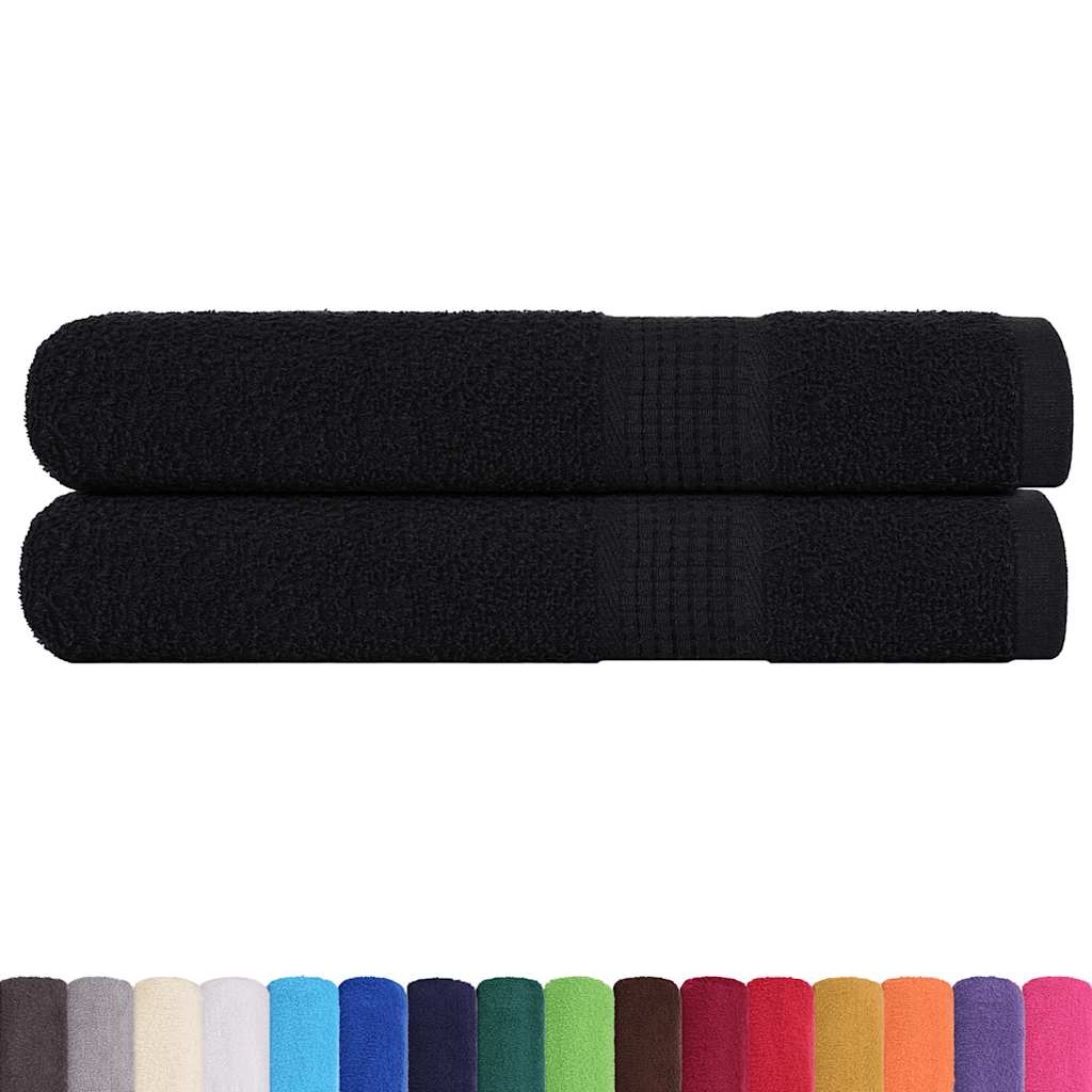 Towels "FROGN" 100x200 cm 360 gsm 2 pcs Black