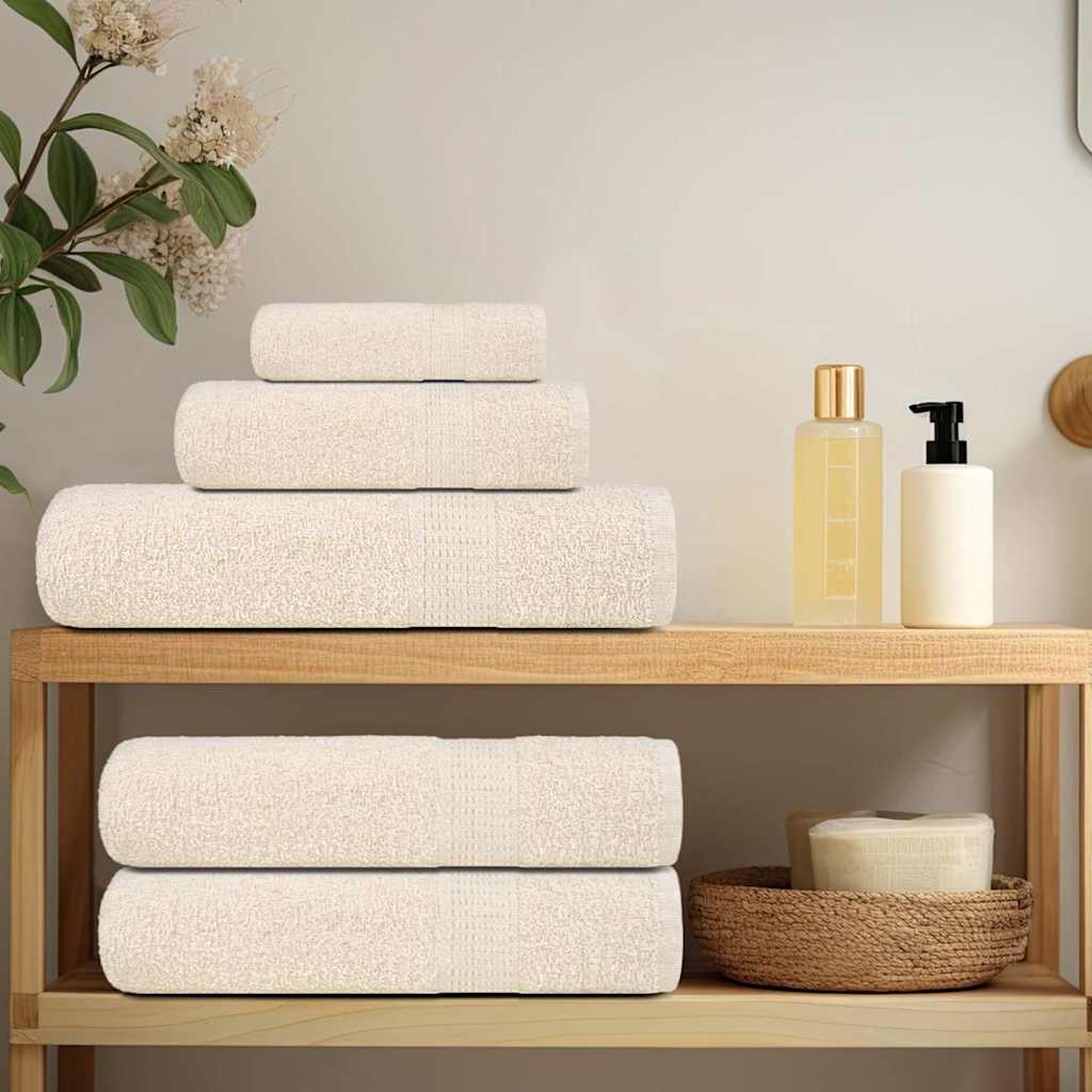 Sauna Towels "FROGN" 80x200 cm 360 gsm 4 pcs Cream