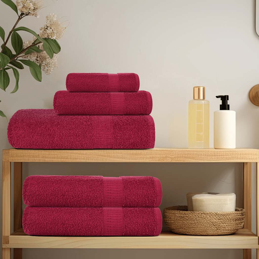 12 Piece Towel Set "FROGN" 360 gsm Bordeaux