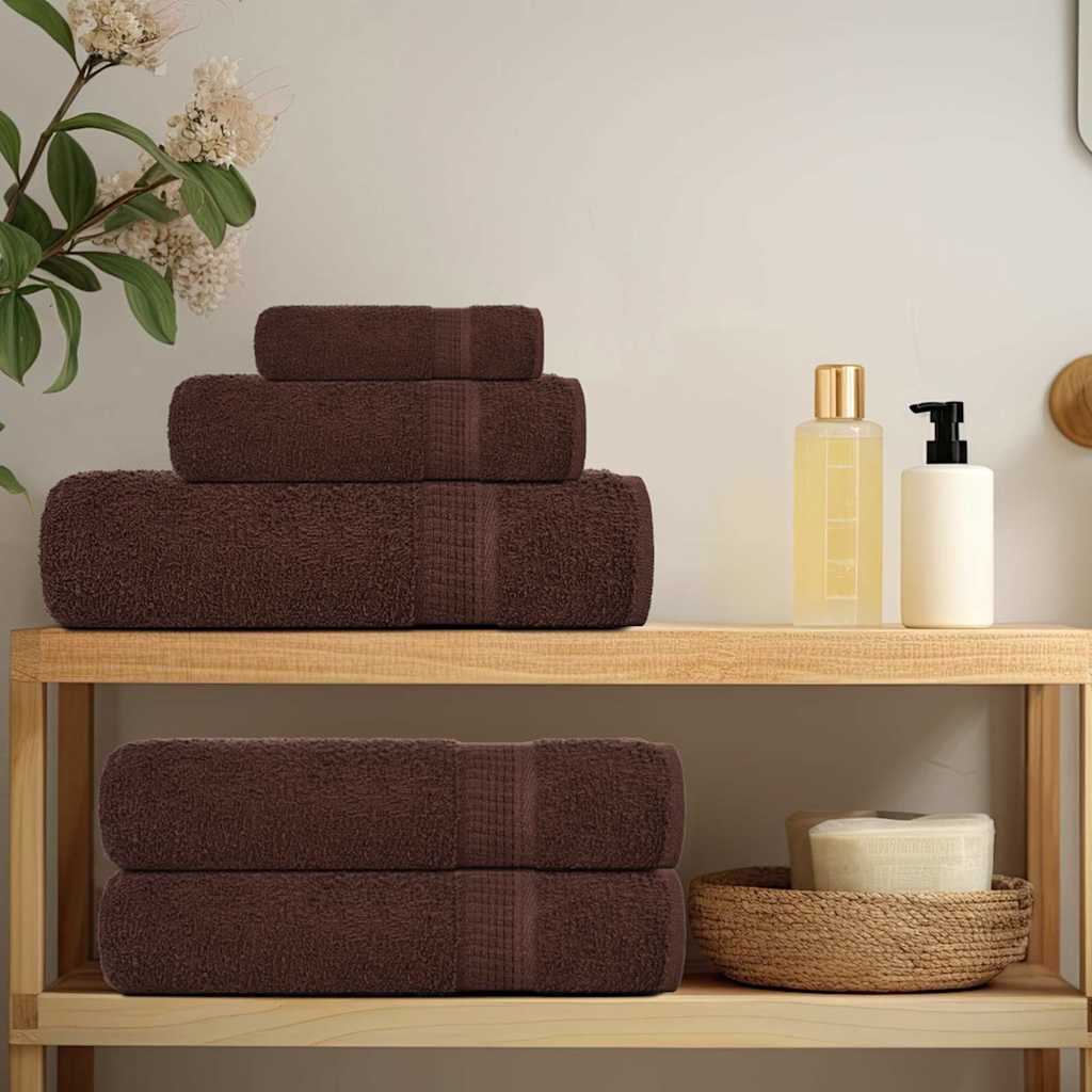 12 Piece Towel Set "FROGN" 360 gsm Brown