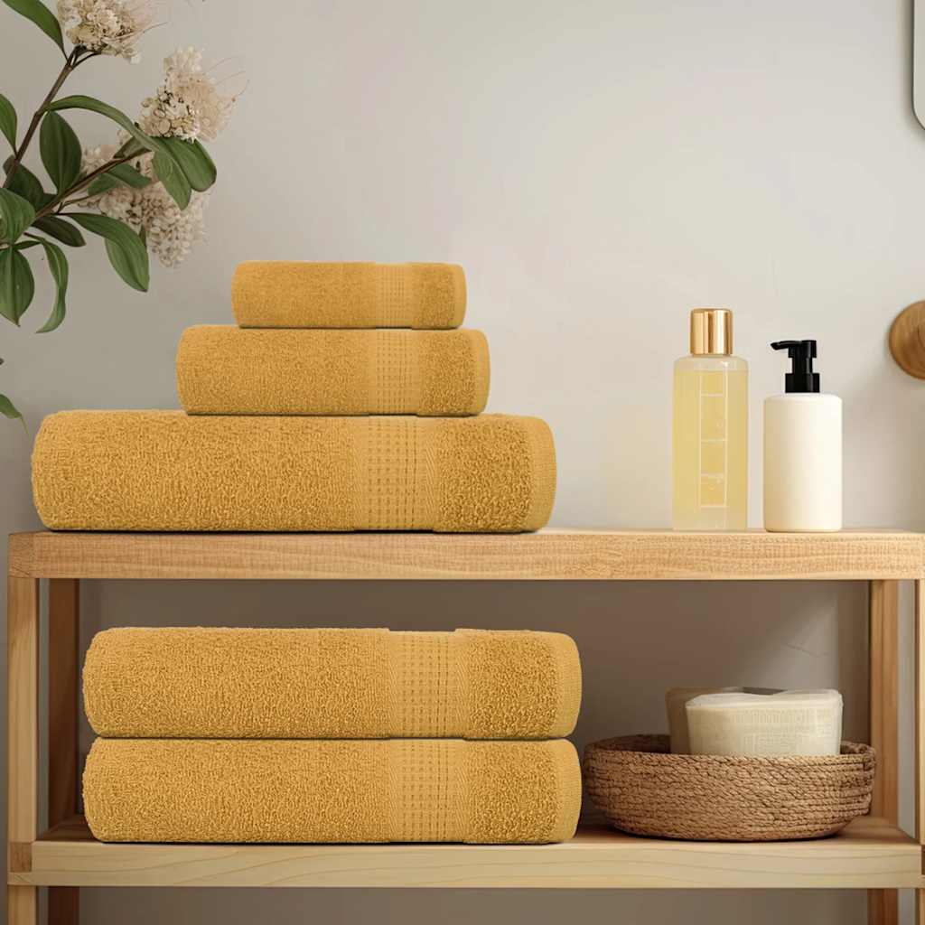 12 Piece Towel Set "FROGN" 360 gsm Gold