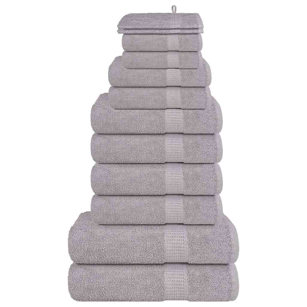 12 Piece Towel Set "FROGN" 360 gsm Grey