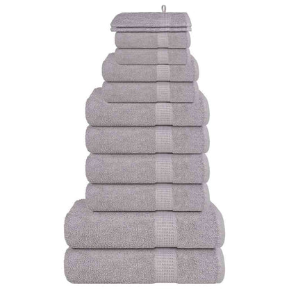 12 Piece Towel Set "FROGN" 360 gsm Grey