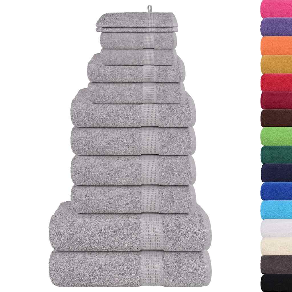12 Piece Towel Set "FROGN" 360 gsm Grey