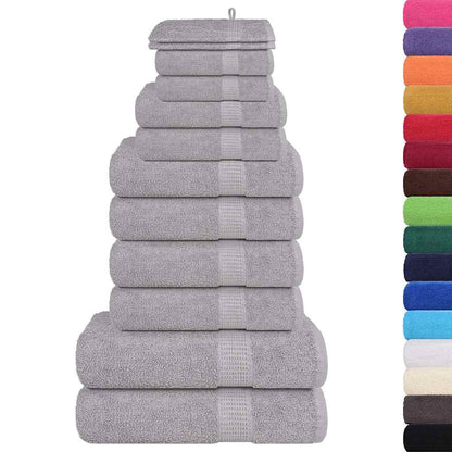 12 Piece Towel Set "FROGN" 360 gsm Grey