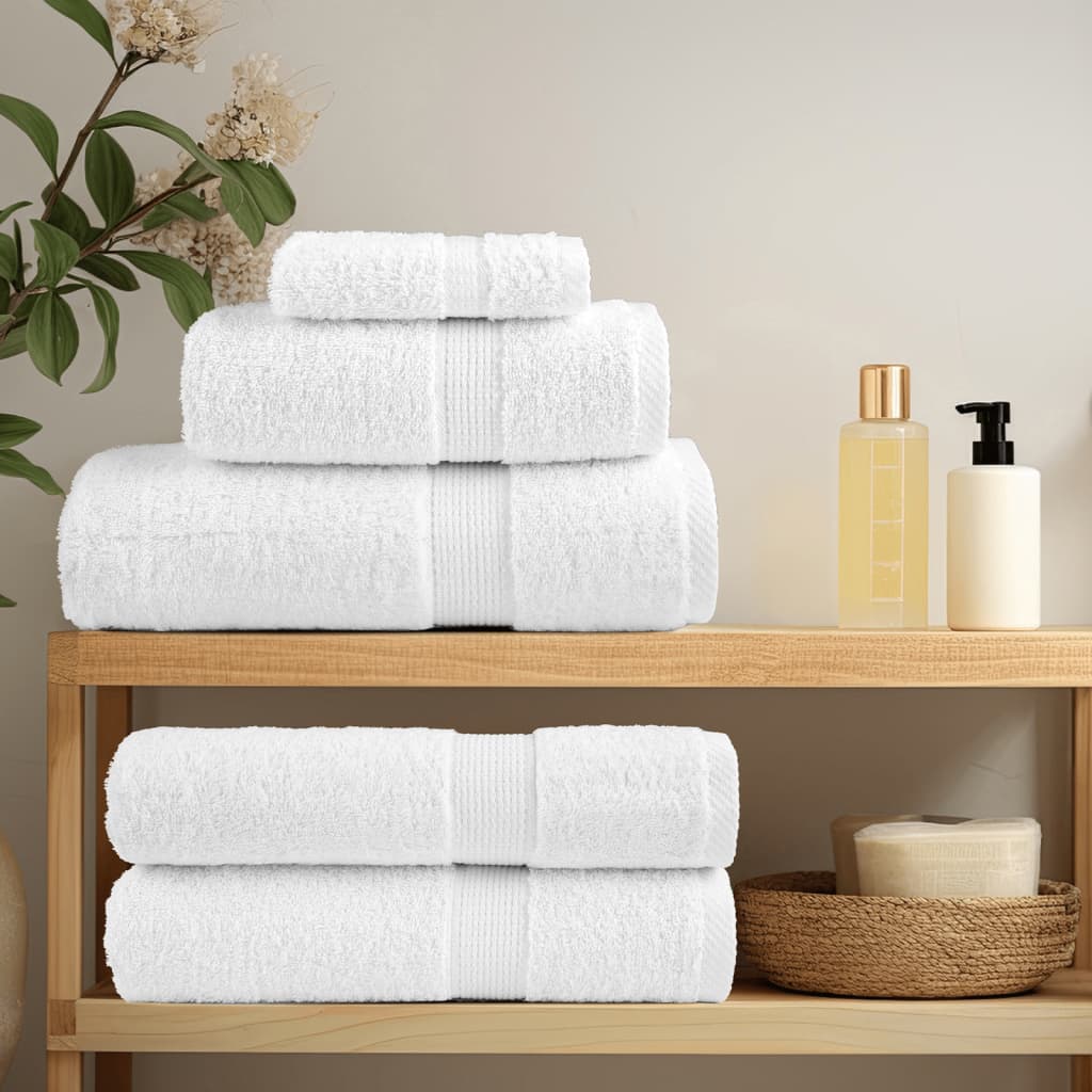 vidaXL Premium Hand Towels "SOLUND" 50 pcs White 50x100 cm 600 gsm 3