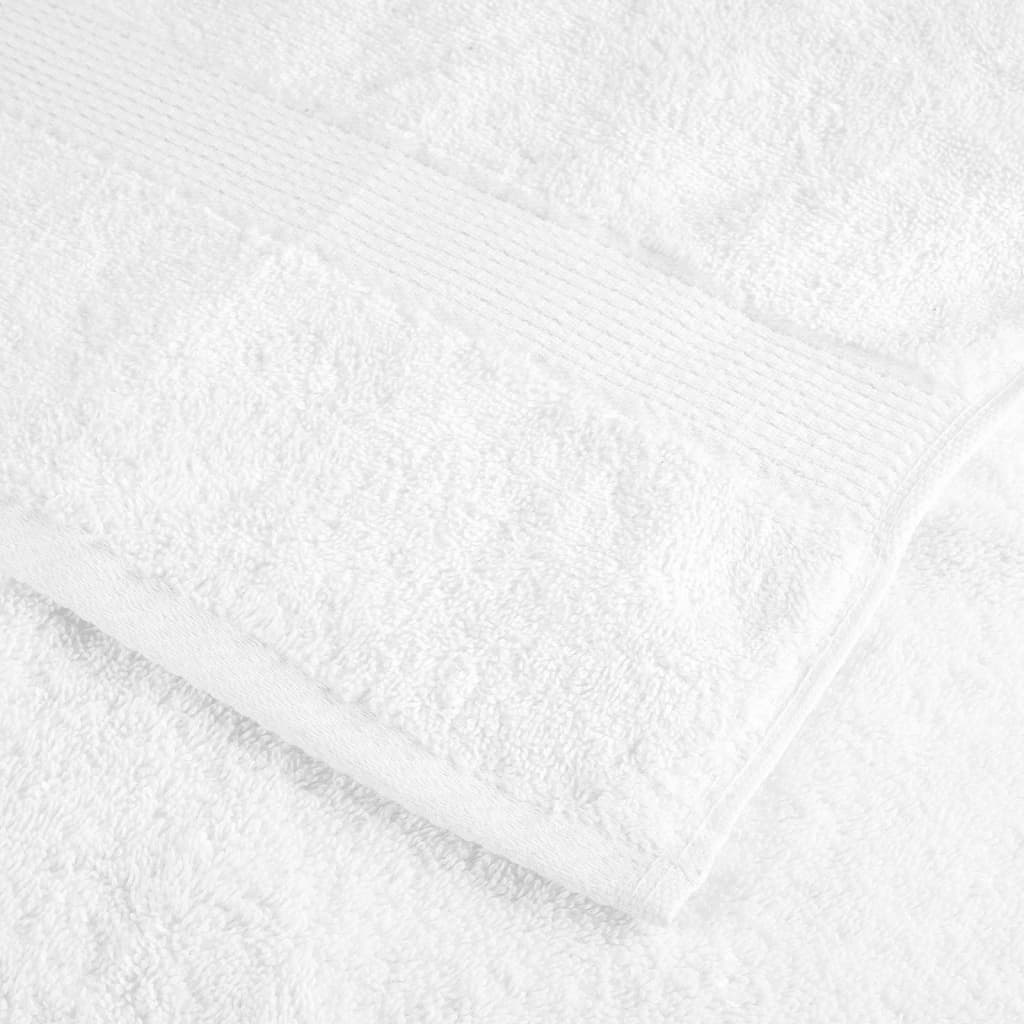 vidaXL Premium Hand Towels "SOLUND" 50 pcs White 50x100 cm 600 gsm 6