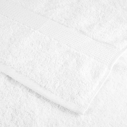 vidaXL Premium Bath Towels "SOLUND" 25 pcs White 100x150 cm 600 gsm 6