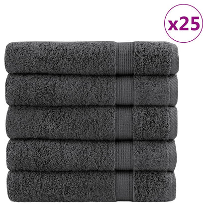 vidaXL Premium Bath Towels SOLUND 50 pcs Anthracite 100x150 cm 600 gsm 2