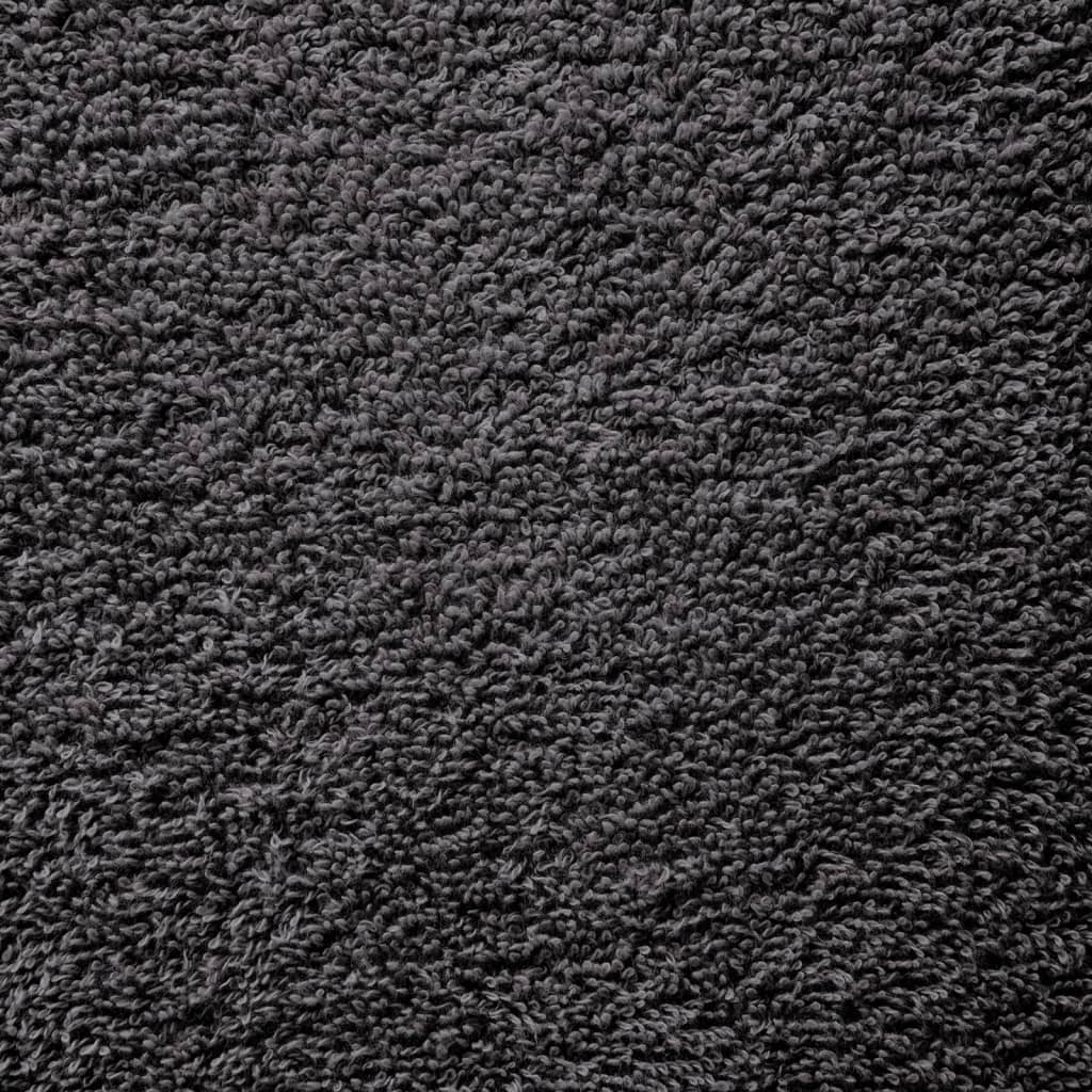 vidaXL Premium Bath Towels SOLUND 50 pcs Anthracite 100x150 cm 600 gsm 5