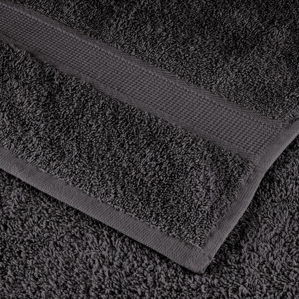 vidaXL Premium Bath Towels SOLUND 50 pcs Anthracite 100x150 cm 600 gsm 6