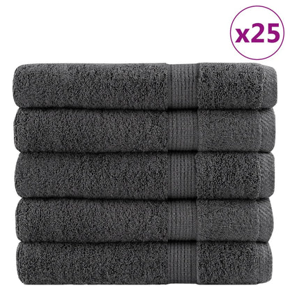 vidaXL Premium Sauna Towels SOLUND 50 pcs Anthracite 80x200 cm 600 gsm 2