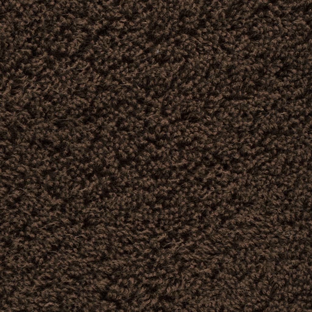 vidaXL Premium Towels "SOLUND" 10 pcs Brown 100x200 cm 600 gsm 5