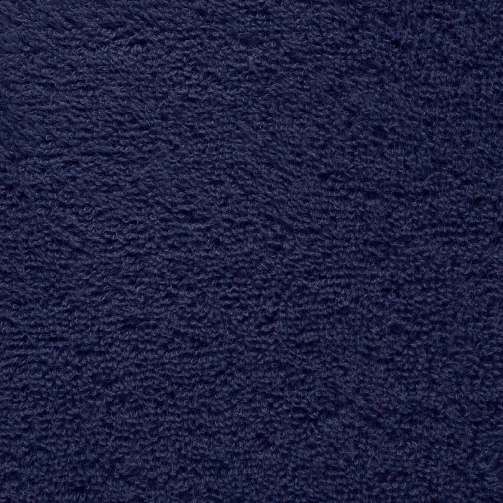 vidaXL Premium Towels "SOLUND" 10 pcs Navy Blue 100x200 cm 600 gsm 5