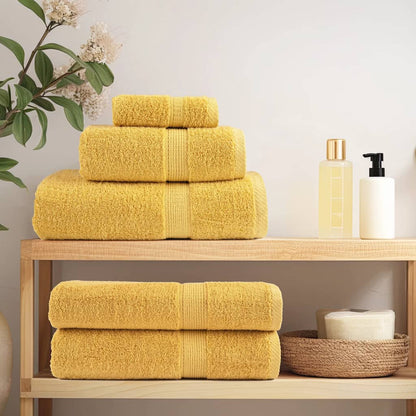 Premium Towels SOLUND 100x200 cm 600 gsm 2 pcs Gold