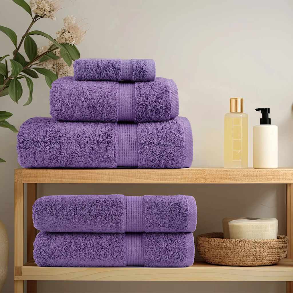 Premium Sauna Towels SOLUND 80x200 cm 600 gsm 2 pcs Purple