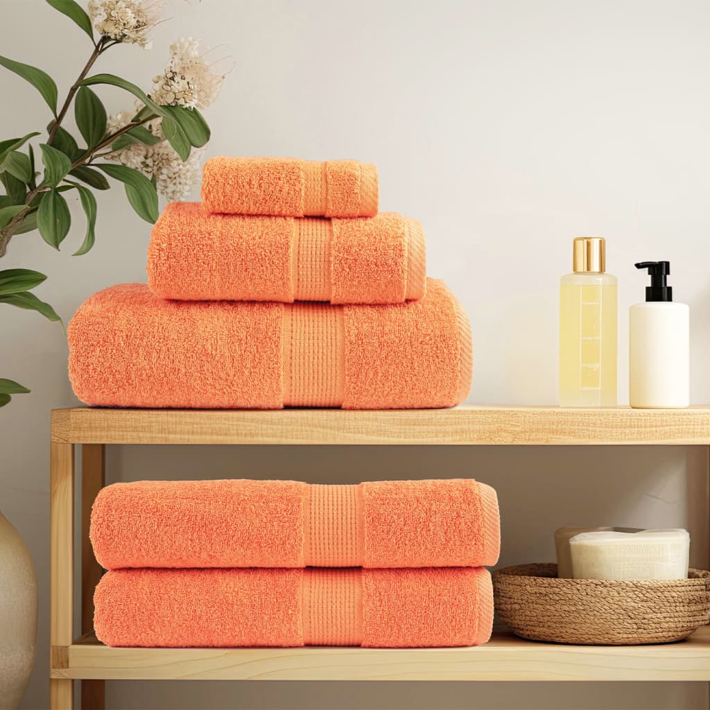 Premium Shower Towels SOLUND 70x140 cm 600 gsm 10 pcs Orange