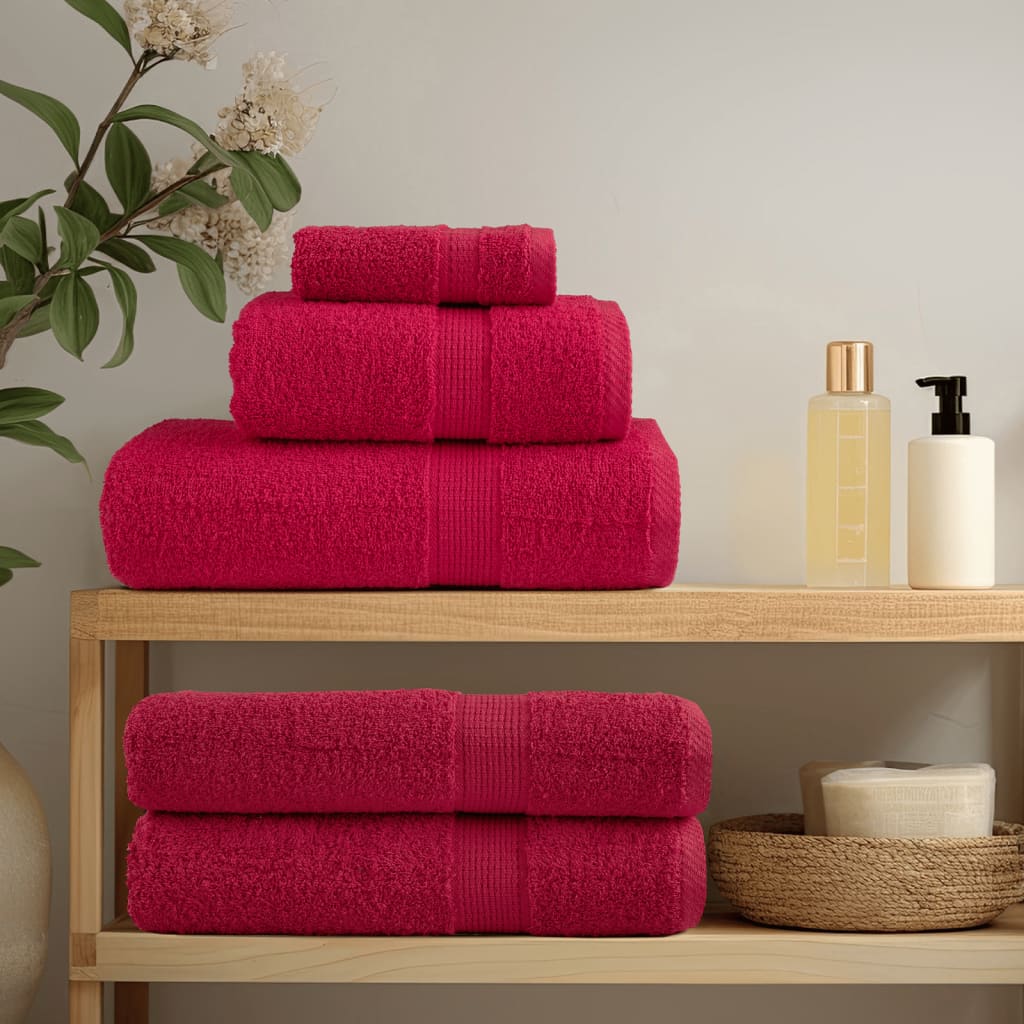Premium Sauna Towels SOLUND 80x200 cm 600 gsm 2 pcs Red