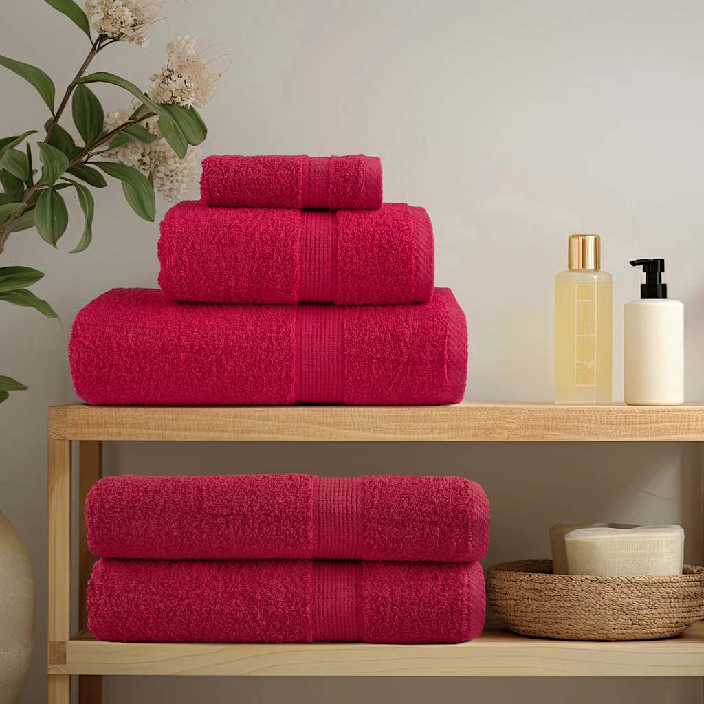 Premium Sauna Towels SOLUND 80x200 cm 600 gsm 10 pcs Red